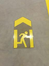 ABS-Markierungstechnik Fluchtwegmarkierung